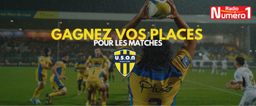 Jeu - Gagnez vos places pour les matches à domicile de l'USON Nevers Rugby - Radio Numéro…