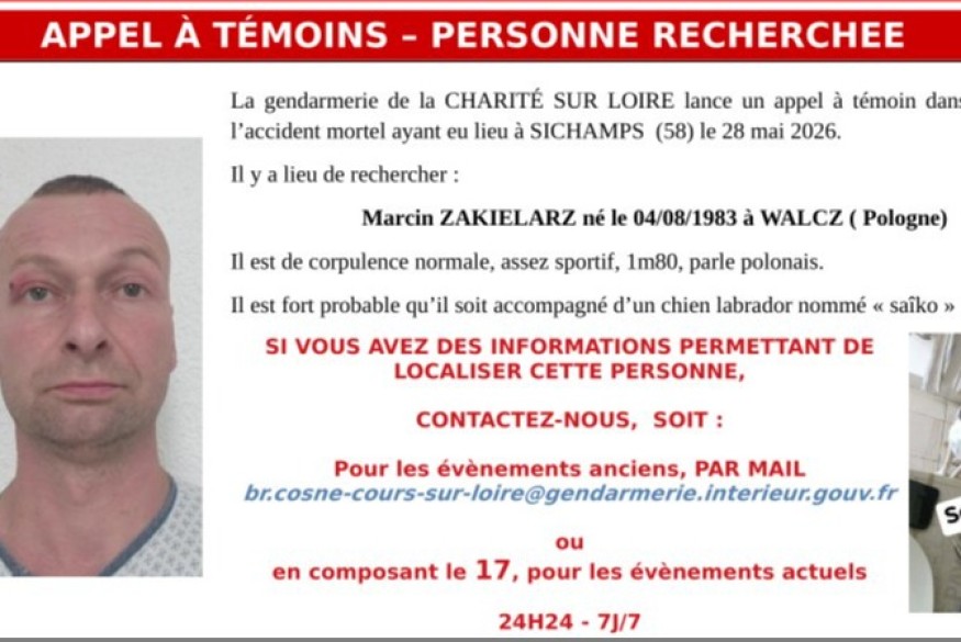 Nièvre : un homme recherché après un accident mortel